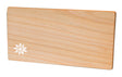 Brett Kirschbaum ausgelasert "Edelweiss" 24.5x15x1 cm