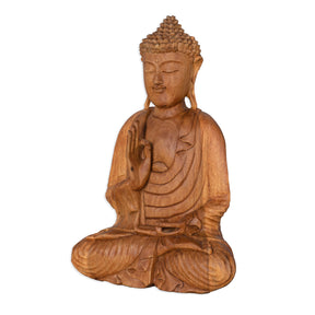 Buddha Vitarka Mudra 40cm Suarholz dunkel
