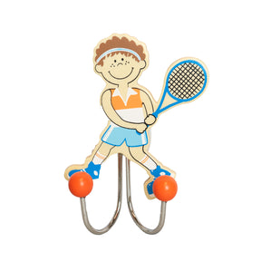 Doppelkleiderhaken Tennis