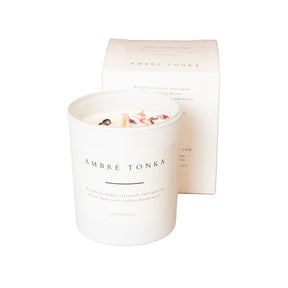 Duftkerze Amber Tonka 160g 100% natürlich