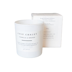 Duftkerze Cosy Chalet Zimt und Orange 160g 100% natürlich