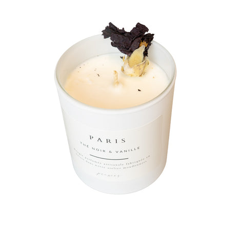 Duftkerze Paris Schwarztee und Vanille 160g 100% natürlich
