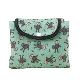 Kühltasche gross ECO CHIC faltbar Affen Grün 29x44x17cm Kunststoff 100% recycelt