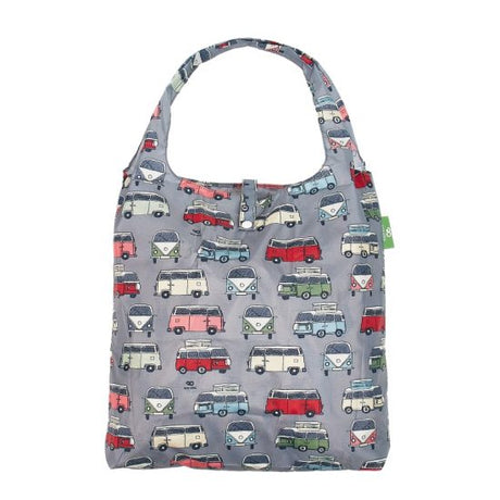 Einkaufstasche ECO CHIC faltbar 56x38x10cm Kunststoff 100% recycelt Auto grau