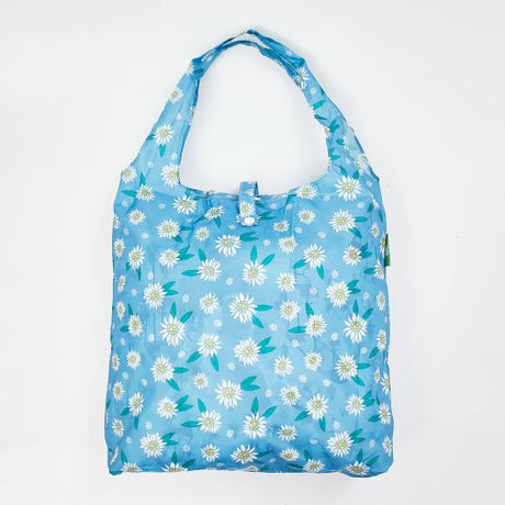 Einkaufstasche ECO CHIC faltbar 56x38x10cm Kunststoff 100% recycelt Edelweiss Blau
