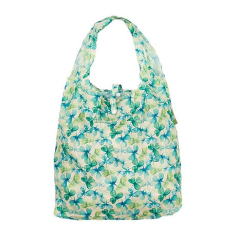 Einkaufstasche ECO CHIC faltbar 56x38x10cm Kunststoff 100% recycelt Kleeblatt Grün