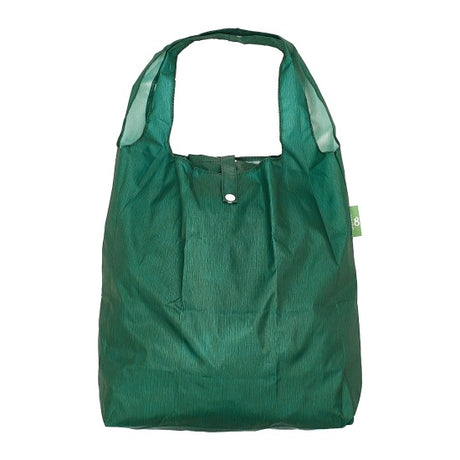 Einkaufstasche ECO CHIC faltbar 56x38x10cm Kunststoff 100% recycelt Uni Grün