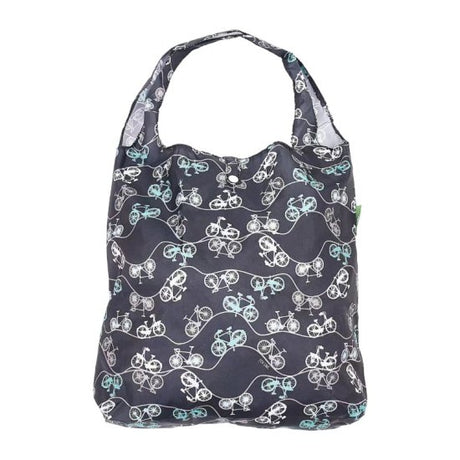 Einkaufstasche ECO CHIC faltbar 56x38x10cm Kunststoff 100% recycelt Velo Schwarz