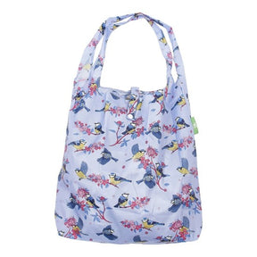 Einkaufstasche ECO CHIC faltbar Blaumeise Lila Kunststoff 56x38x10cm
