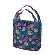 Einkaufstasche ECO CHIC faltbar Grosse Blumen Grün 56x38x10cm Kunststoff 100% recycelt