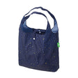 Einkaufstasche ECO CHIC faltbar Mond und Sterne Navy 56x38x10cm Kunststoff 100% recycelt