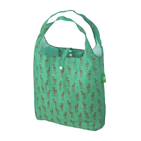 Einkaufstasche ECO CHIC faltbar Reh Grün 56x38x10cm Kunststoff 100% recycelt