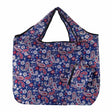 Einkaufstasche gross ECO CHIC faltbar Paislymuster Dunkelblau 60x42x14cm Kunststoff 100% recycelt