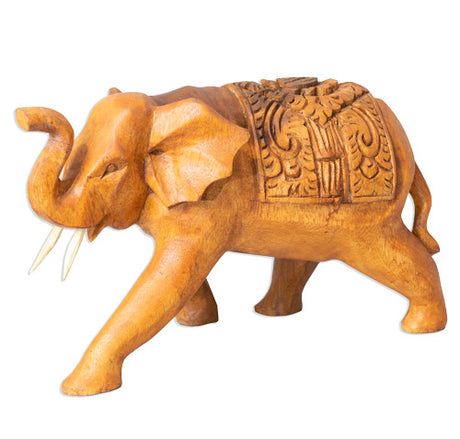 Elefant 10cm dunkles Holz