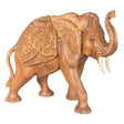 Elefant 20cm dunkles Holz