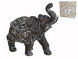 Elefant Braun/Weiss 9x20x20.5cm Resin