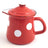 Emaille Kännchen 9cm  0.4 Liter mit Deckel