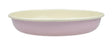 Emaille rosa/cremeTeller tief D24cm H4cm