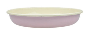 Emaille rosa/cremeTeller tief D24cm H4cm