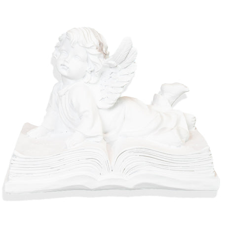 Engel auf Buch 20.8x12.4x15cm