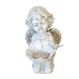 Engel mit Blüte 18.5x17.5x23.5cm