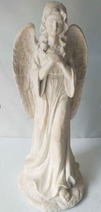 Engel stehend 82cm hoch 38x33cm Fiberstein