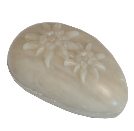 Eselmilchseife Edelweiss Steinform beige 80g