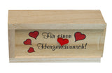 Geldgeschenkebox 10x5x2.5 cm "Für einen Herzenswunsch"