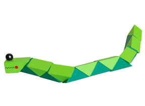 Gelenktier Krokodil 19cm Holz