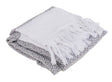 Hamamtuch hellgrau 80x170cm 80% Baumwolle 20% Polyester