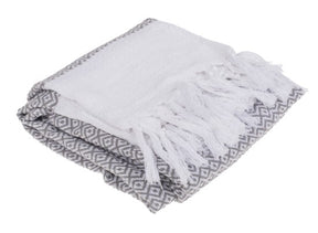 Hamamtuch hellgrau 80x170cm 80% Baumwolle 20% Polyester