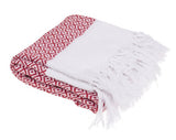 Hamamtuch rot 80x170cm 80% Baumwolle 20% Polyester