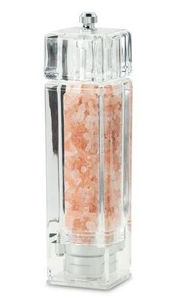 Himalaya - Speisesalz Mühle Keramikmahlwerk Acryl durchsichtig eckig 16.7cm (ohne Salz!)