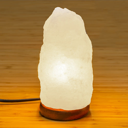 Himalayasalz-Lampe Rock weiss 1-2kg (ca. 15-18cm)