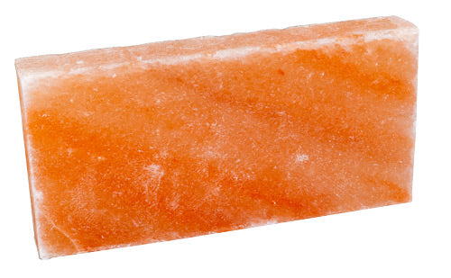 Himalayasalz Bau Ziegel dünn 10x10x2.5cm glatt mit Rillen