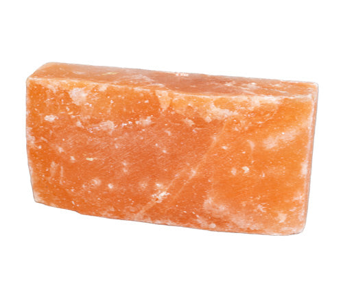 Himalayasalz Bau Ziegel dick Ränder aufgeraut 20x10x5cm ALT
