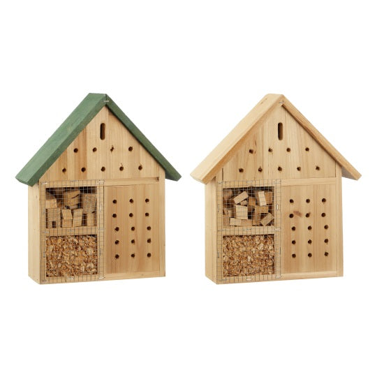 Insektenhotel Basic 2ass  Holz 26x29x8.5cm