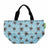 Kühltasche Lunch Bag ECO CHIC 17.5x30x13.5cm Kunststoff 100% recycelt blau Bienen
