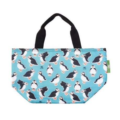 Kühltasche Lunch Bag ECO CHIC 17.5x30x13.5cm Kunststoff 100% recycelt hellblau Papageientaucher