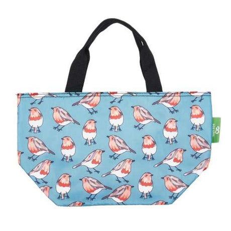 Kühltasche Lunch Bag ECO CHIC 17.5x30x13.5cm Kunststoff 100% recycelt hellblau Rotkehlchen