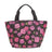 Kühltasche Lunch Bag ECO CHIC 17.5x30x13.5cm Kunststoff 100% recycelt schwarz Rosen