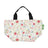 Kühltasche Lunch Bag ECO CHIC 17.5x30x13.5cm Kunststoff 100% recycelt weiss Blumen