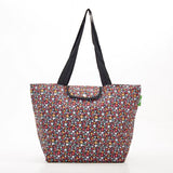 Kühltasche gross ECO CHIC faltbar 29x44x17cm Kunststoff 100% recycelt Blümchen