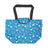 Kühltasche gross ECO CHIC faltbar 29x44x17cm Kunststoff 100% recycelt blau Blümchen