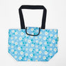 Kühltasche gross ECO CHIC faltbar 29x44x17cm Kunststoff 100% recycelt hellblau Blumen