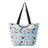 Kühltasche gross ECO CHIC faltbar 29x44x17cm Kunststoff 100% recycelt hellblau Vögel