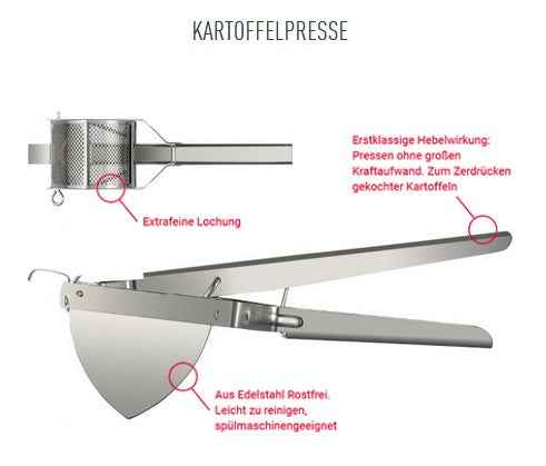 Kartoffelpresse Edelstahl Rostfrei Riess Kelomat GmbH
