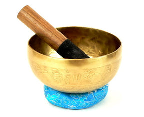 Klangschale 15-17cm Schlegel Kissen 7-Metall-Legierung Handgefertigt aus NEPAL
