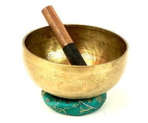 Klangschale 18-21cm Schlegel Kissen 7-Metall-Legierung Handgefertigt aus NEPAL