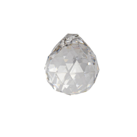 Kristallglas Kugel 20mm Dreieck-Facetten Bleikristall